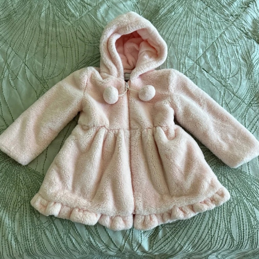 American Widgeon Girls Pink Faux Fur Coat 5